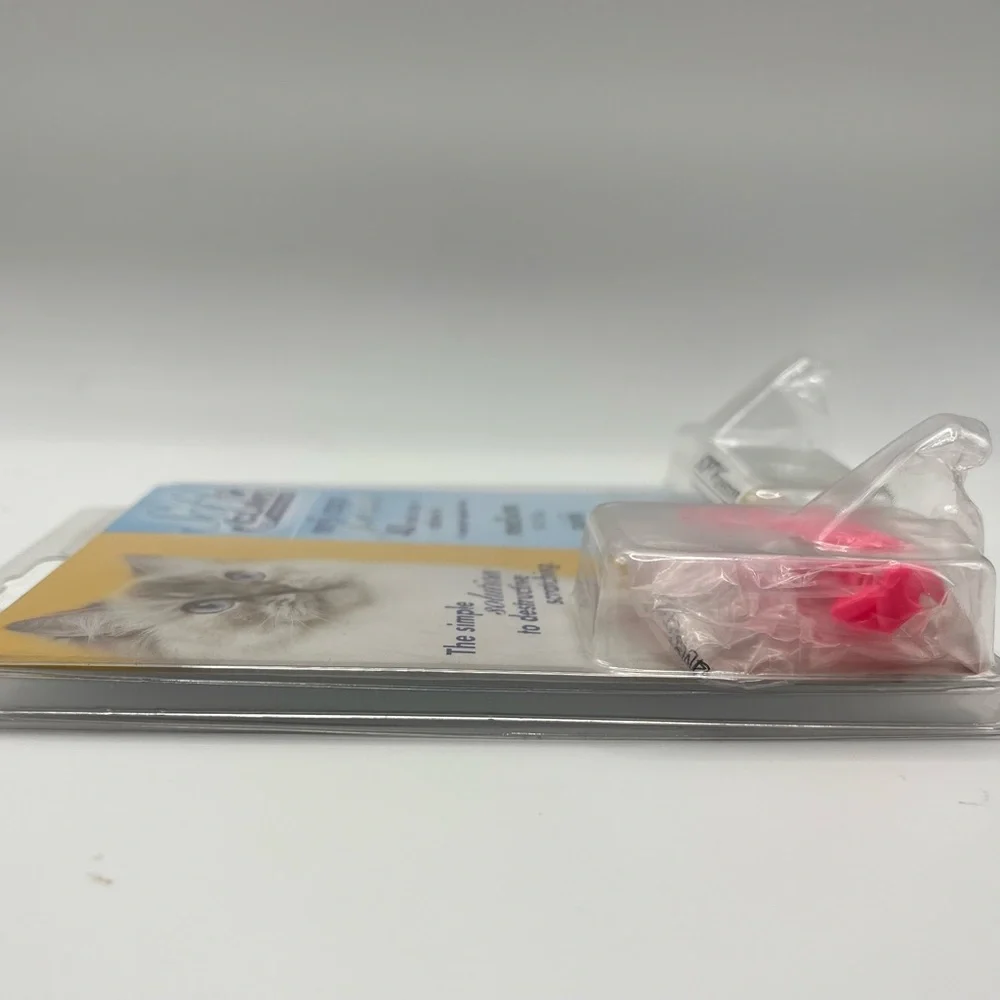Pink Medium Nail Caps for Cats — 40 Caps + Adhesive